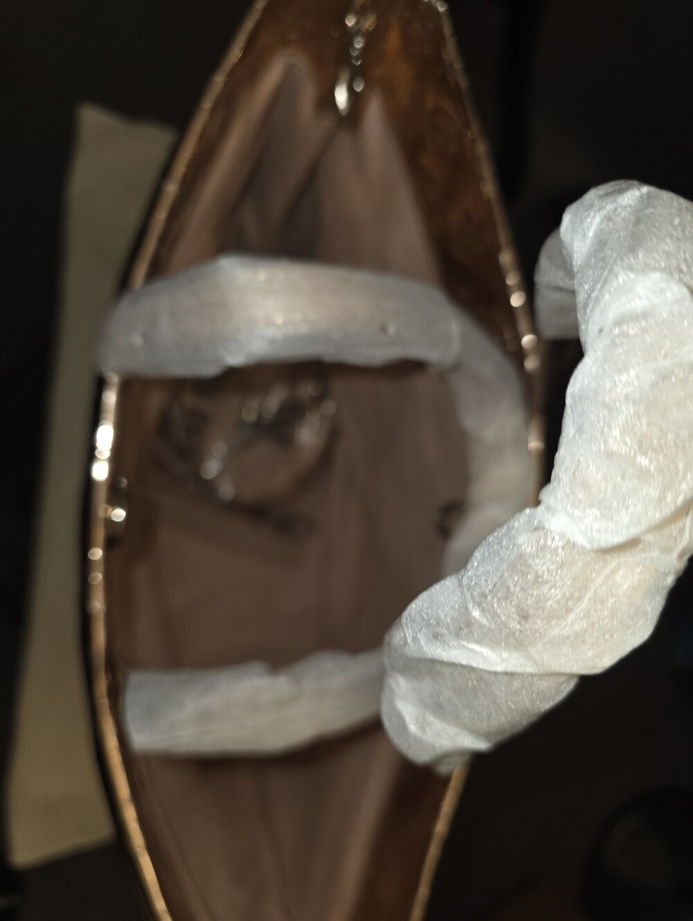 Metallic Rose Gold Monogram Tote - Picture 8 of 9